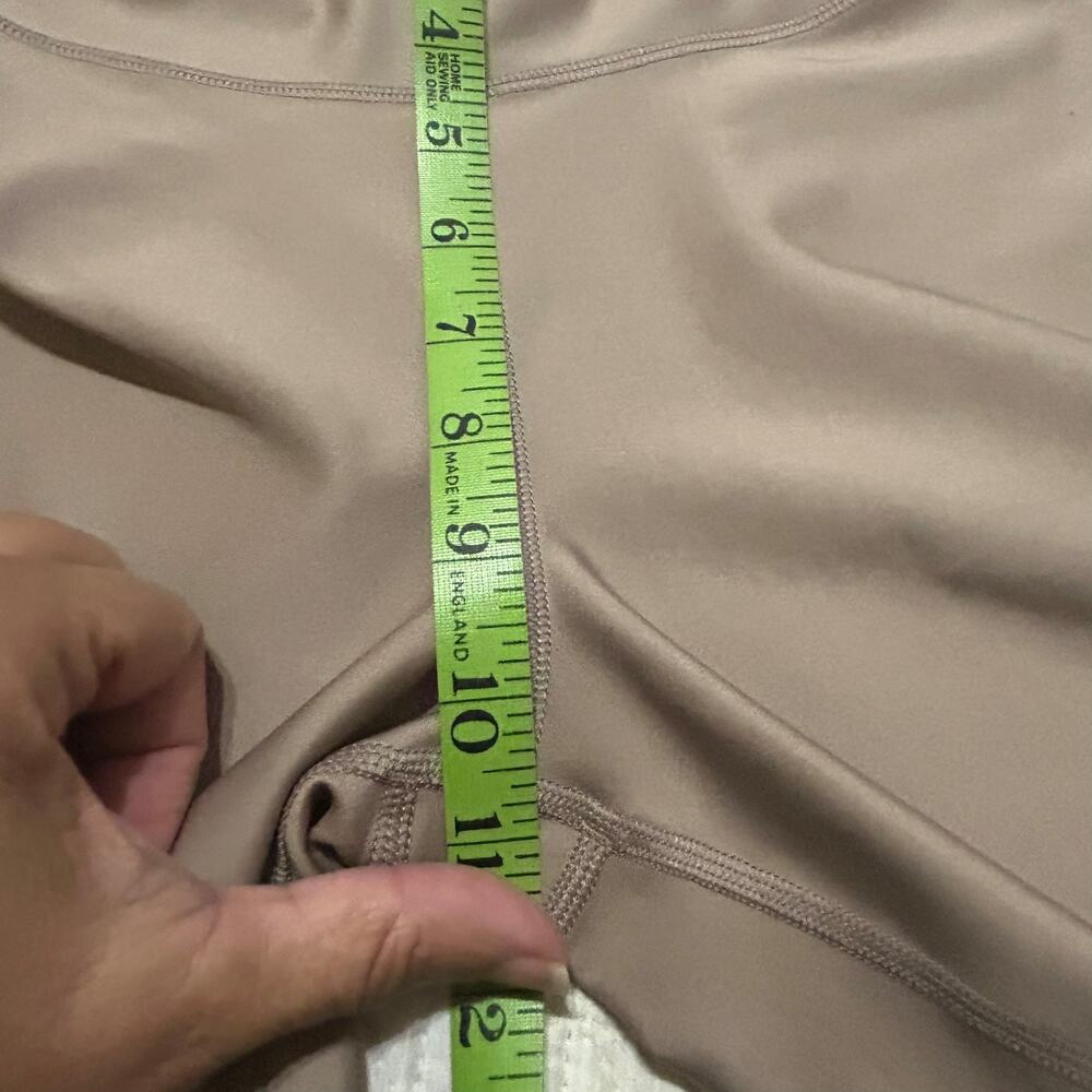 ALO High Waist Biker Shorts Womens M Lot Of 2 Taupe Rust 4" Inseam Athletic Yoga - Picture 9 of 13